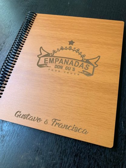 CUADERNO TAMAÑO UNIV. TAPA MADERA